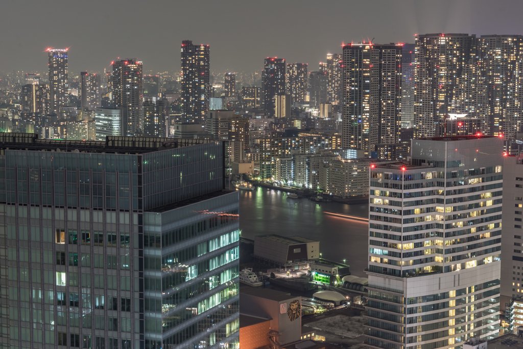 貿易センタービルからの夜景