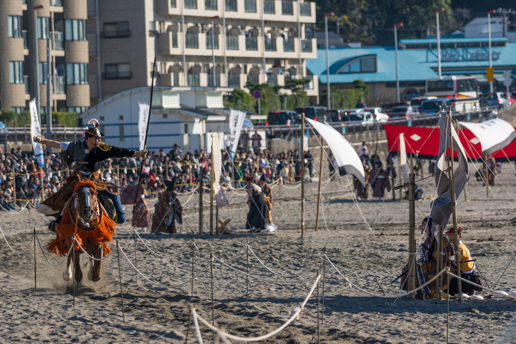 逗子海岸　流鏑馬