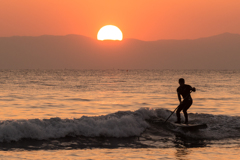 夕刻の七里ヶ浜