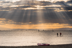 逗子海岸　天使の梯子