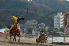 逗子海岸　流鏑馬
