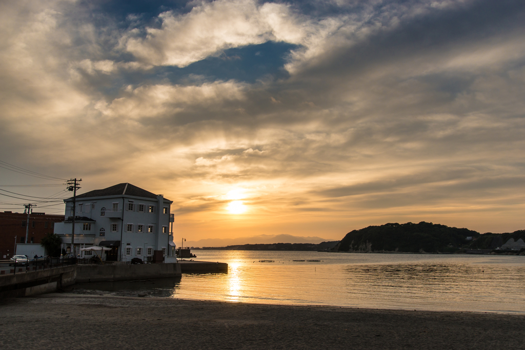 鐙摺夕景