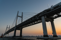 夕刻のベイブリッジ 夕刻のベイブリッジ
