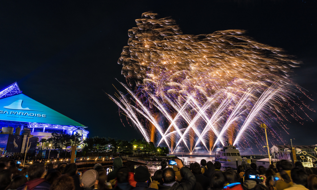 八景島　クリスマスイブ花火シンフォニア
