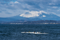 江ノ島から見た富士山