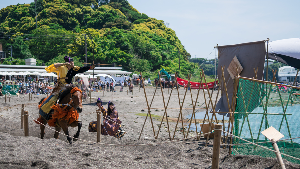 油壺　第40回道寸祭り　笠懸