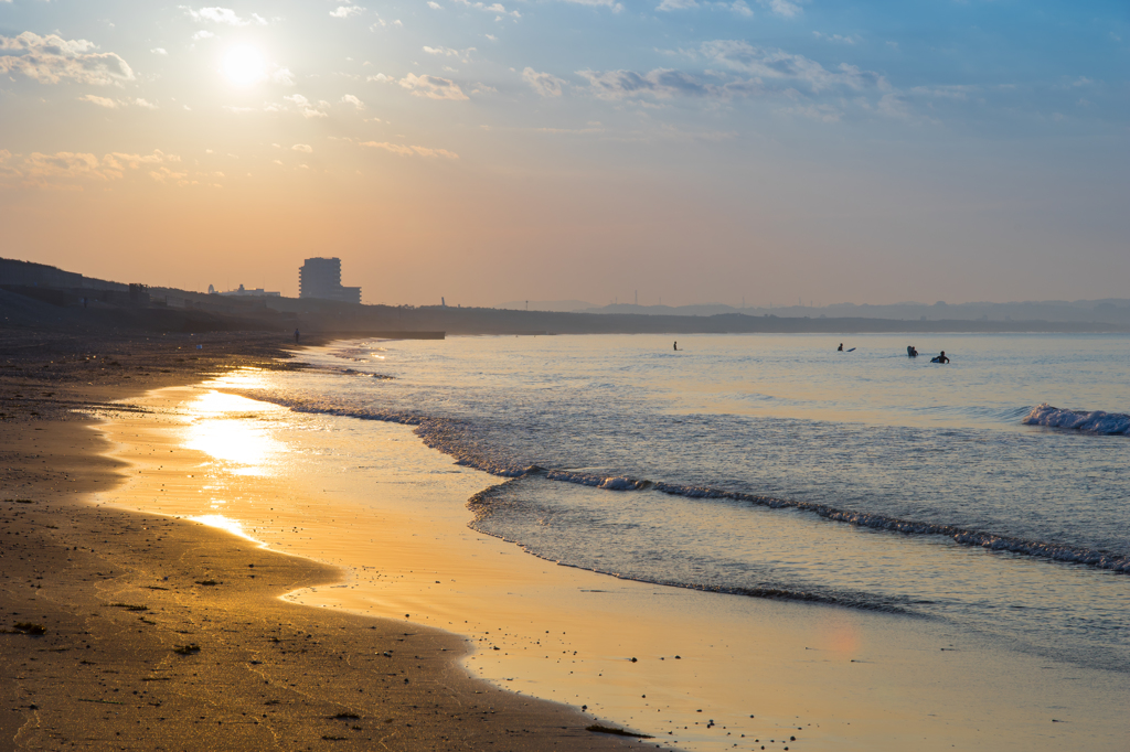 早朝　茅ヶ崎ヘッドランド
