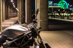 プロムナードのバイク