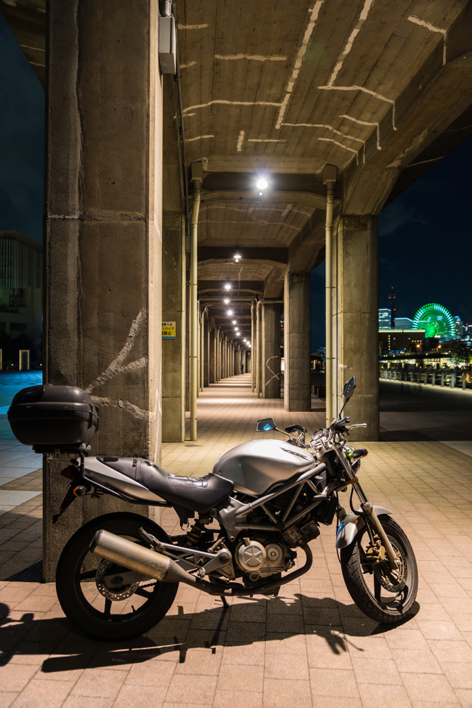 プロムナードのバイク