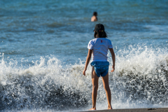 波打ち際の戦い