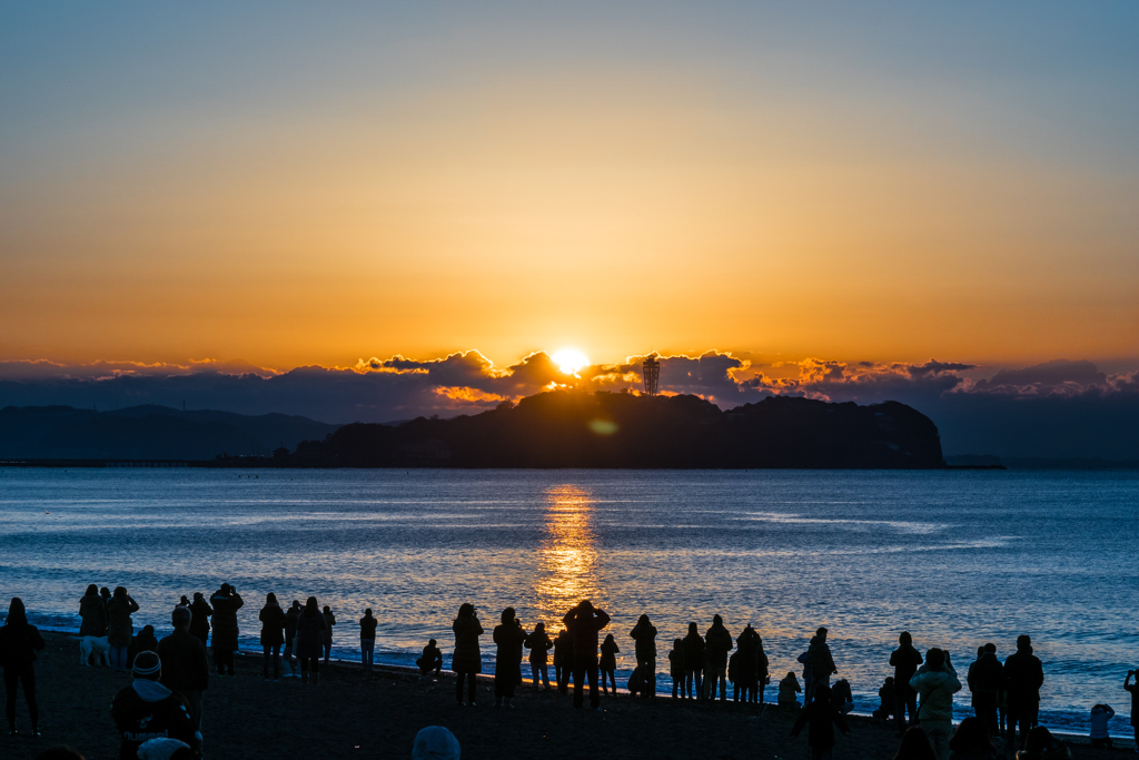 辻堂からの初日の出