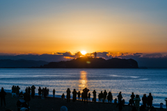 辻堂からの初日の出