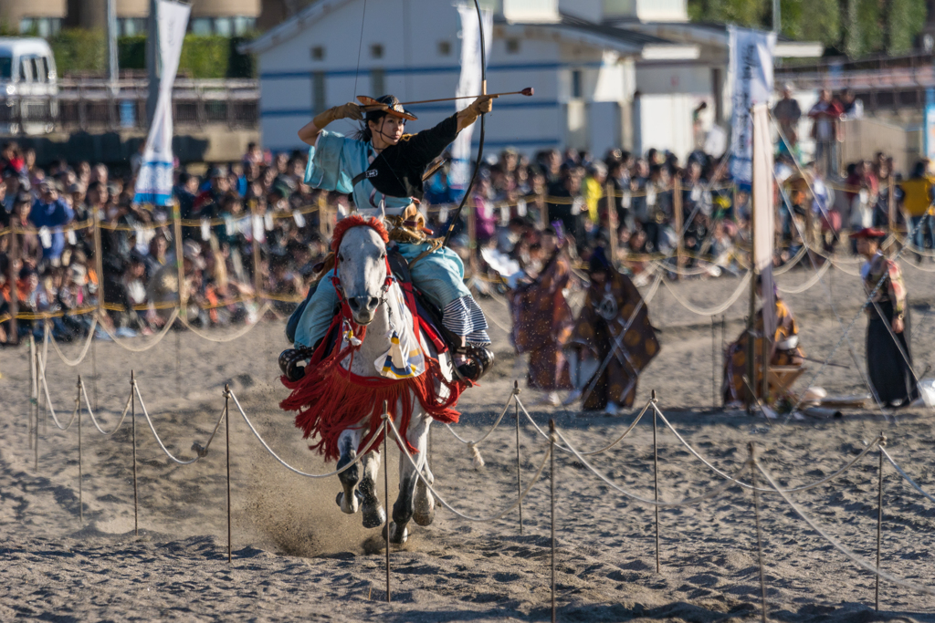 逗子海岸　流鏑馬