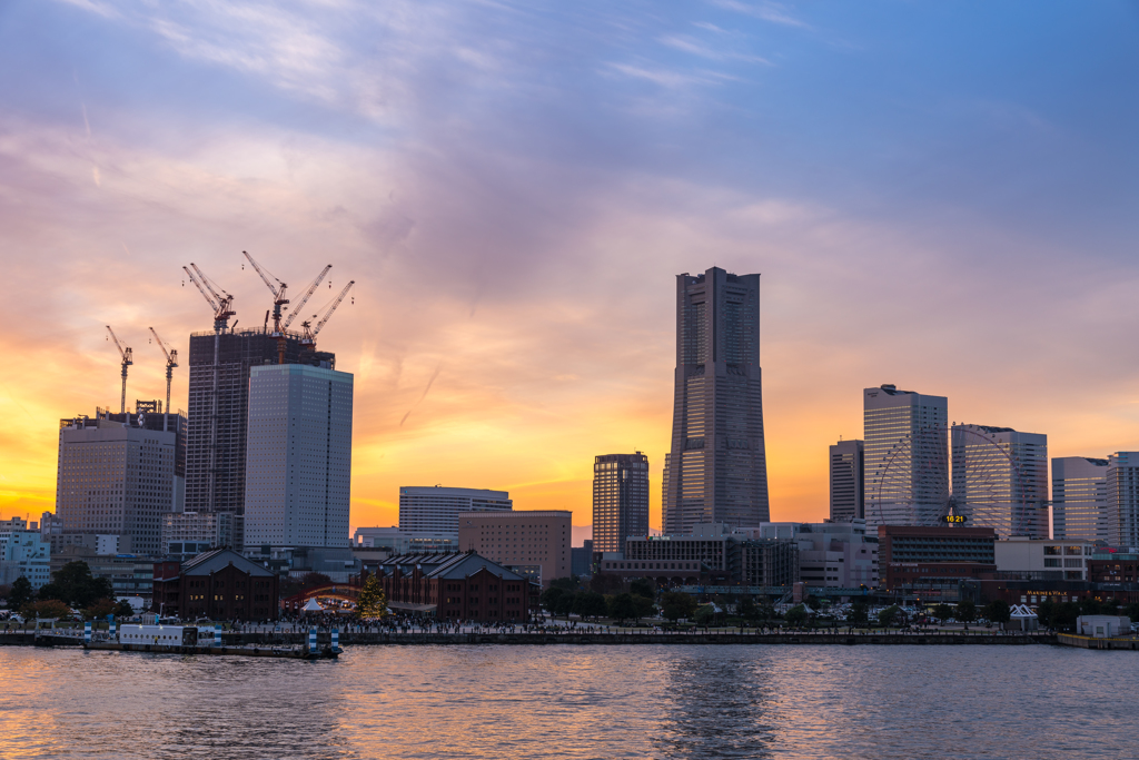 みなとみらい・夕景