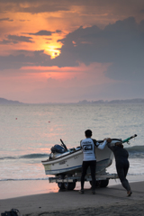 2018－07－23　森戸海岸夕景
