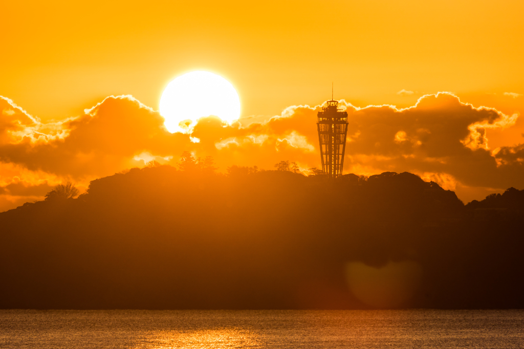 辻堂からの初日の出