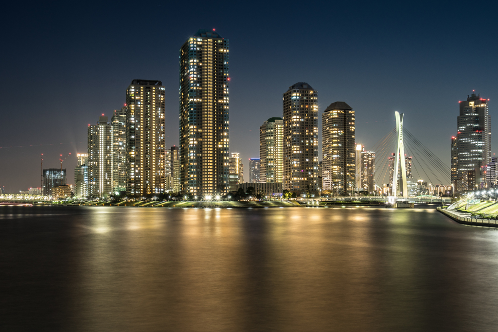 永代橋からの夜景 By Aあつし Id 写真共有サイト Photohito