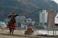 逗子海岸　流鏑馬