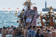 江ノ島・寒中神輿