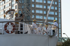 帆船日本丸　総帆展帆・満船飾