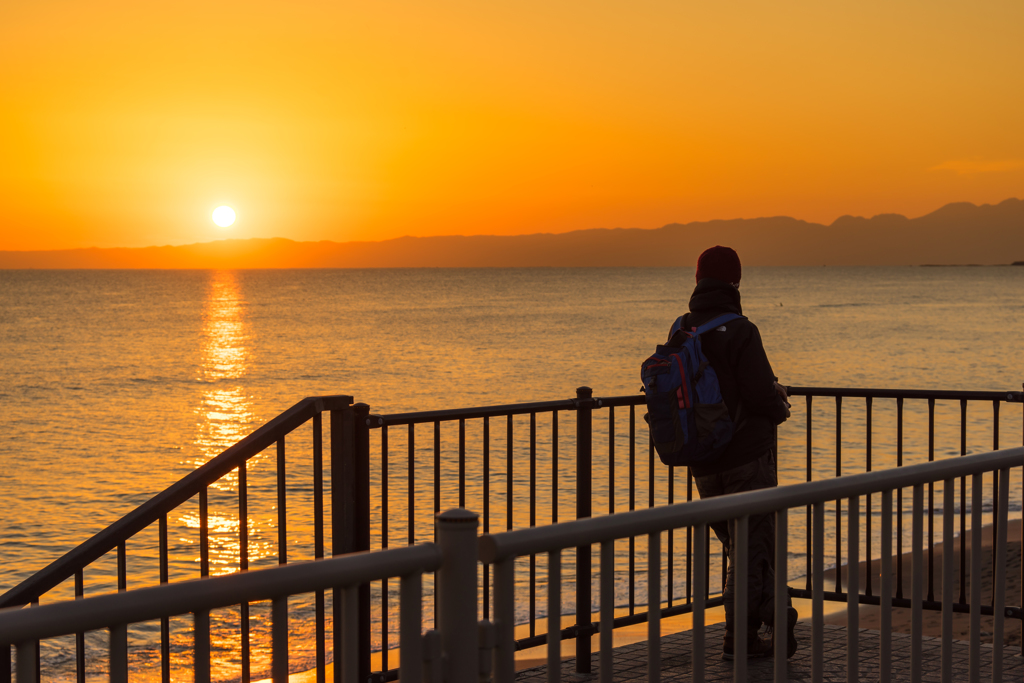 稲村ヶ崎の夕日 By Aあつし Id 写真共有サイト Photohito