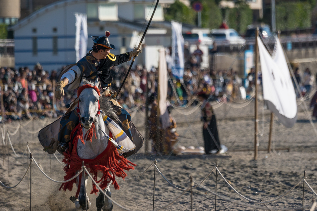 逗子海岸　流鏑馬