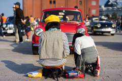 赤レンガ倉庫　ヒストリックカー