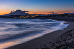 茅ヶ崎海岸の夕景