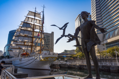 帆船日本丸　総帆展帆・満船飾