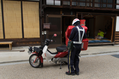 奈良井宿の郵便配達