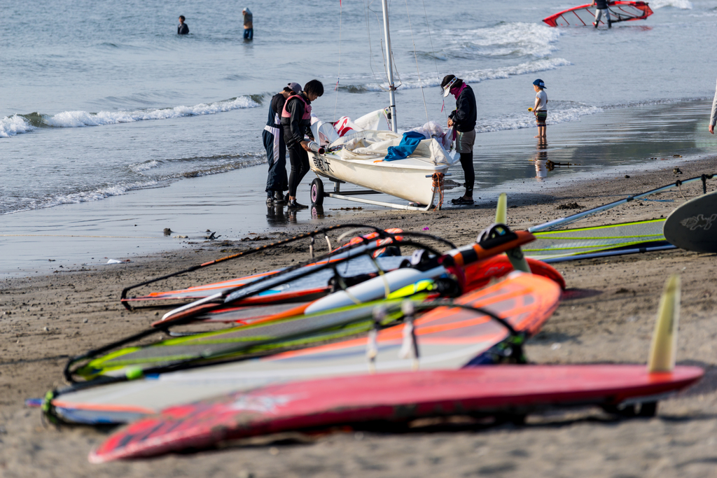 森戸海岸ウインドサーフィン
