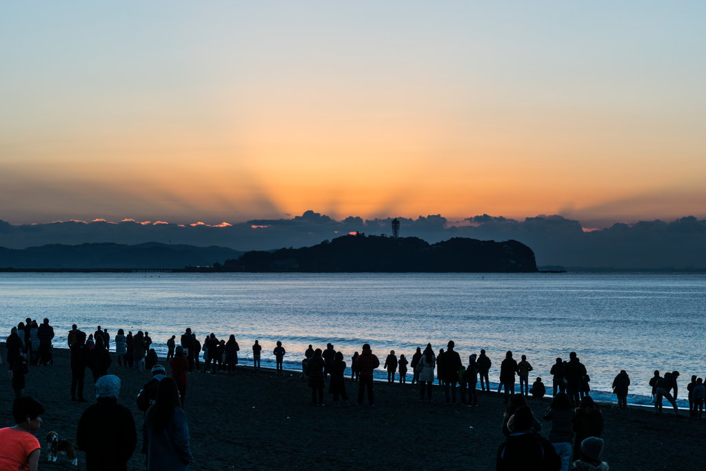 辻堂からの初日の出