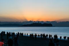 辻堂からの初日の出