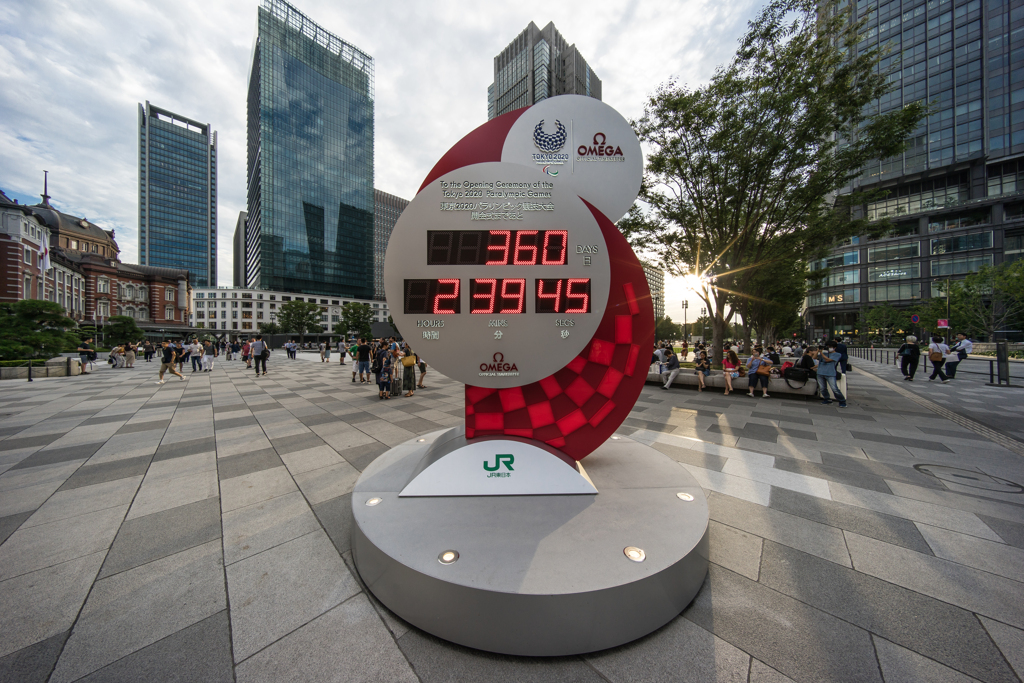 東京駅　オリンピックカウントダウン