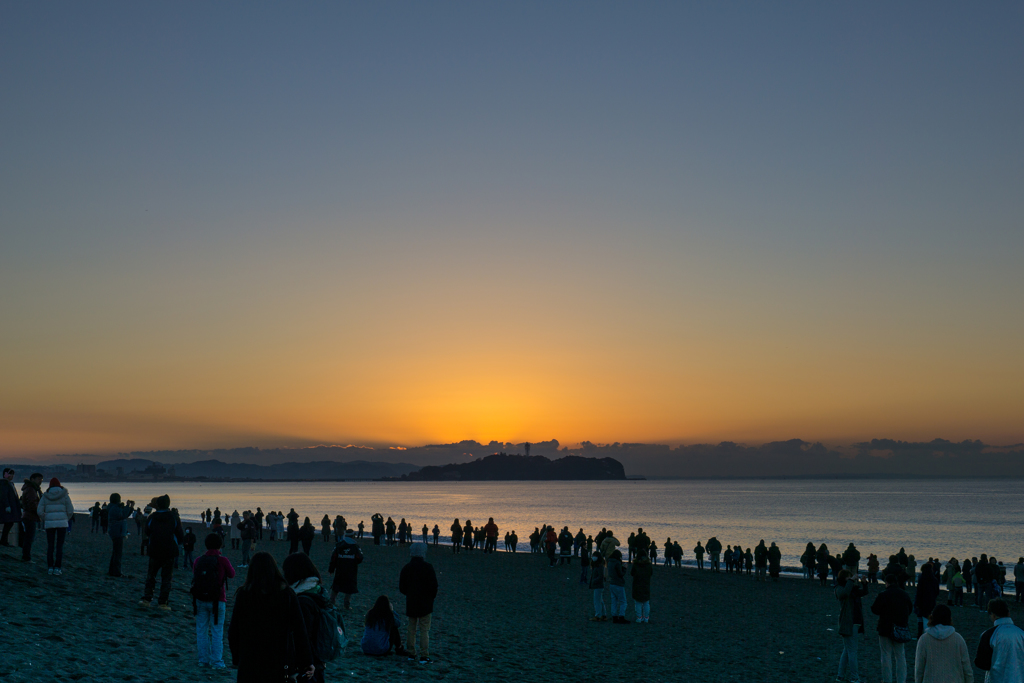 辻堂からの初日の出