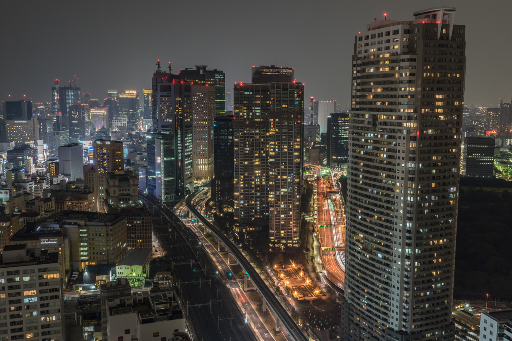 貿易センタービルからの夜景