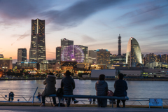 みなとみらい・夕景