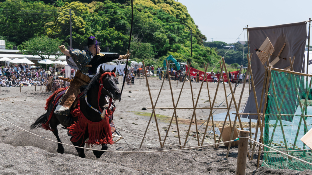 油壺　第40回道寸祭り　笠懸