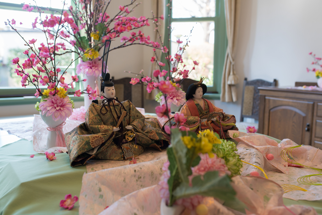 ブラフ18番館　桃の節句　　　"華"！"花"！装飾