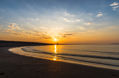 早朝　茅ヶ崎ヘッドランド