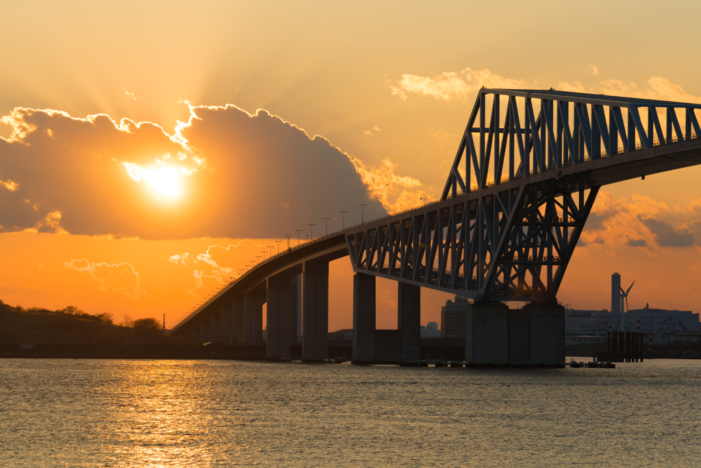 ゲートブリッジ夕景