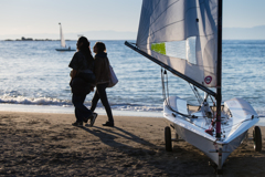 森戸海岸・ヨット