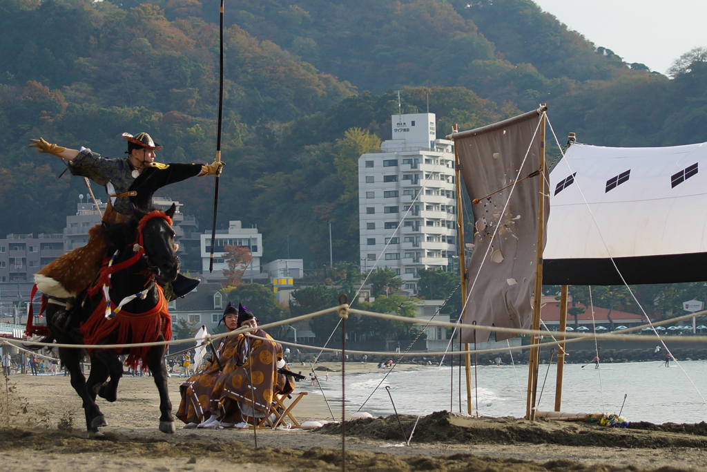 逗子海岸　流鏑馬