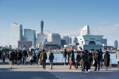 元旦の山下公園