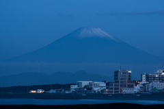夜明け前富士