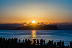 辻堂からの初日の出