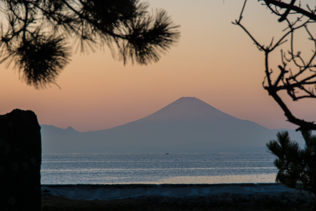 森戸海岸夕景