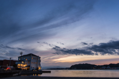 鐙摺夕景
