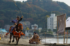 逗子海岸　流鏑馬