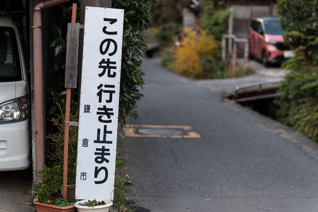 鎌倉　覚園寺へ行く道